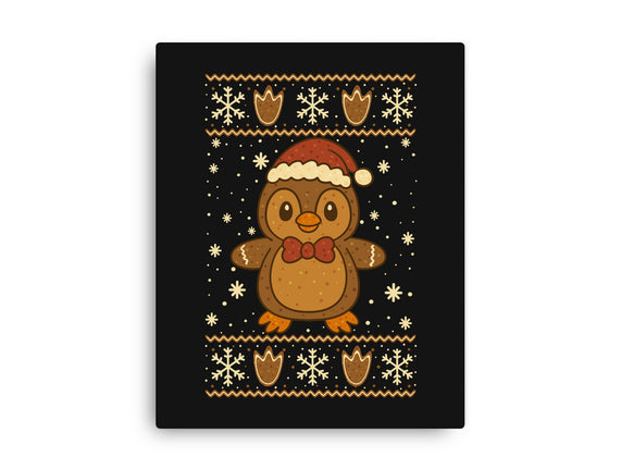 Gingerbread Penguin Ugly Sweater
