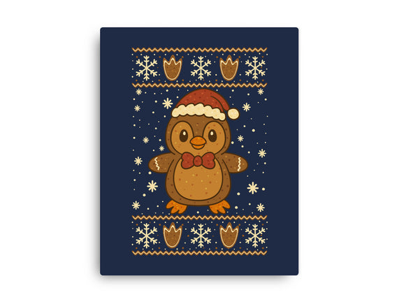 Gingerbread Penguin Ugly Sweater
