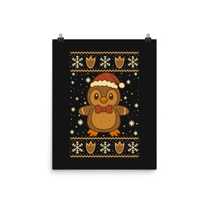 Gingerbread Penguin Ugly Sweater