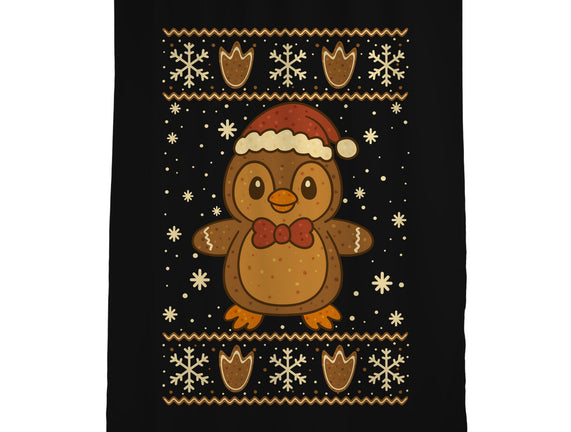 Gingerbread Penguin Ugly Sweater