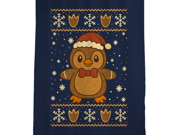 Gingerbread Penguin Ugly Sweater