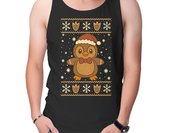 Gingerbread Penguin Ugly Sweater