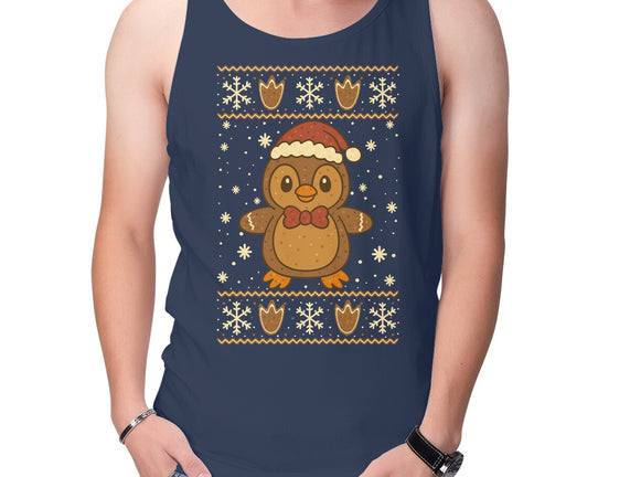 Gingerbread Penguin Ugly Sweater