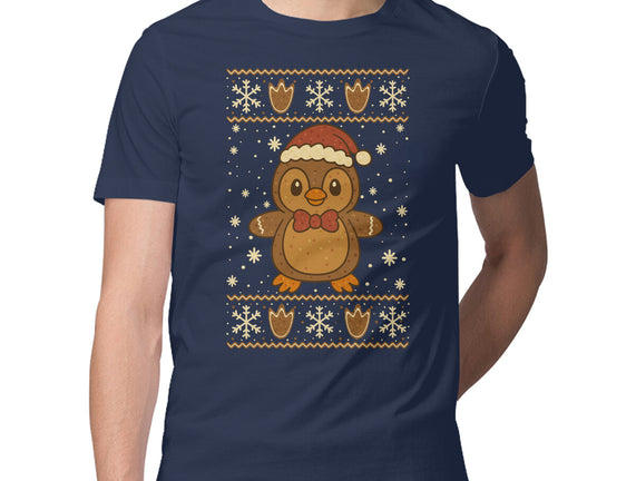 Gingerbread Penguin Ugly Sweater