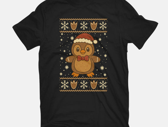 Gingerbread Penguin Ugly Sweater