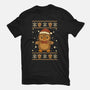 Gingerbread Penguin Ugly Sweater-Youth-Basic-Tee-JamesQJO