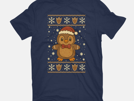 Gingerbread Penguin Ugly Sweater