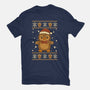 Gingerbread Penguin Ugly Sweater-Mens-Premium-Tee-JamesQJO