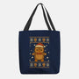 Gingerbread Penguin Ugly Sweater-None-Basic Tote-Bag-JamesQJO
