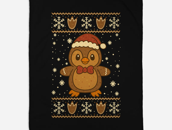 Gingerbread Penguin Ugly Sweater