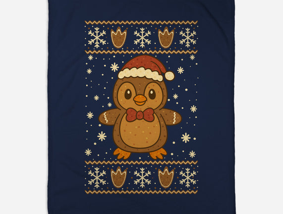 Gingerbread Penguin Ugly Sweater