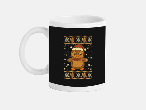 Gingerbread Penguin Ugly Sweater