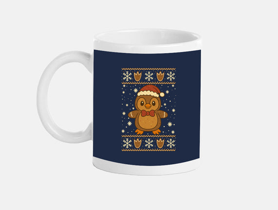 Gingerbread Penguin Ugly Sweater