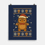 Gingerbread Penguin Ugly Sweater-None-Matte-Poster-JamesQJO