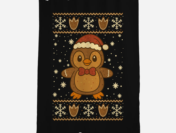 Gingerbread Penguin Ugly Sweater