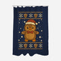 Gingerbread Penguin Ugly Sweater-None-Polyester-Shower Curtain-JamesQJO