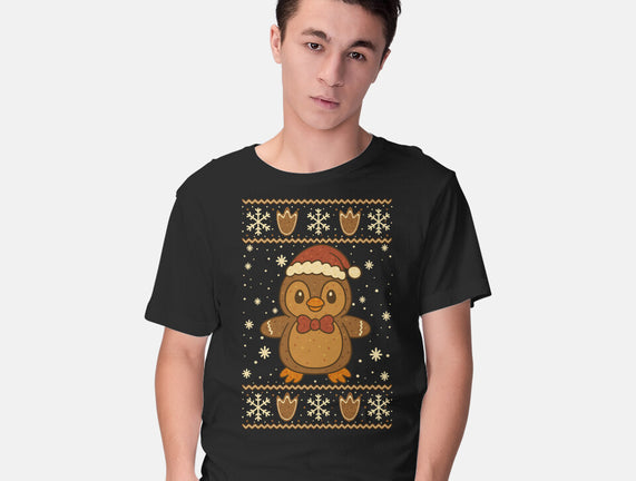 Gingerbread Penguin Ugly Sweater