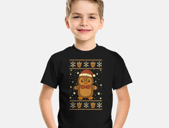 Gingerbread Penguin Ugly Sweater