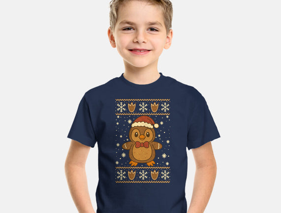 Gingerbread Penguin Ugly Sweater