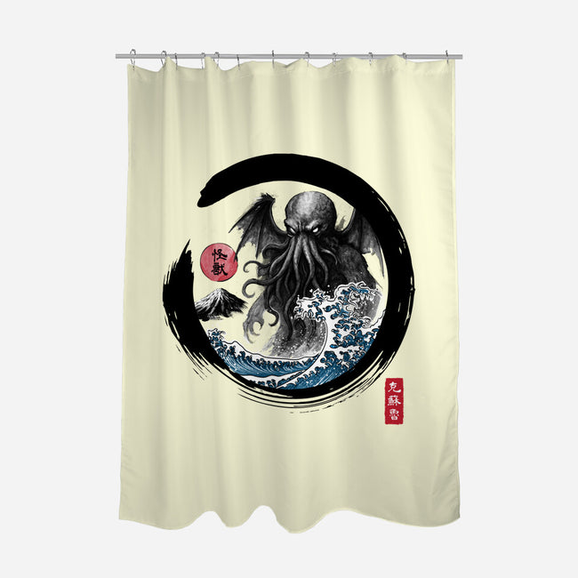 Enso Great Old One-None-Polyester-Shower Curtain-DrMonekers