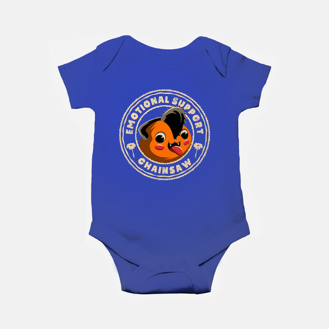 Emotional Support Chainsaw-Baby-Basic-Onesie-rmatix