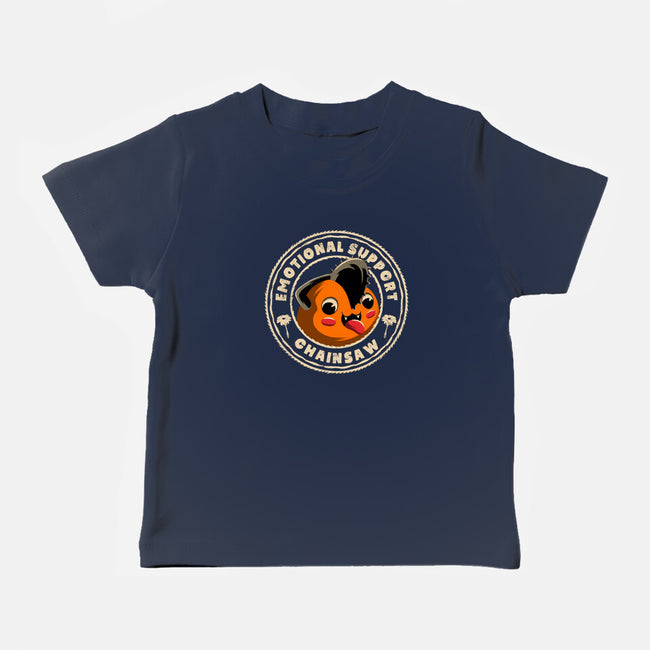 Emotional Support Chainsaw-Baby-Basic-Tee-rmatix