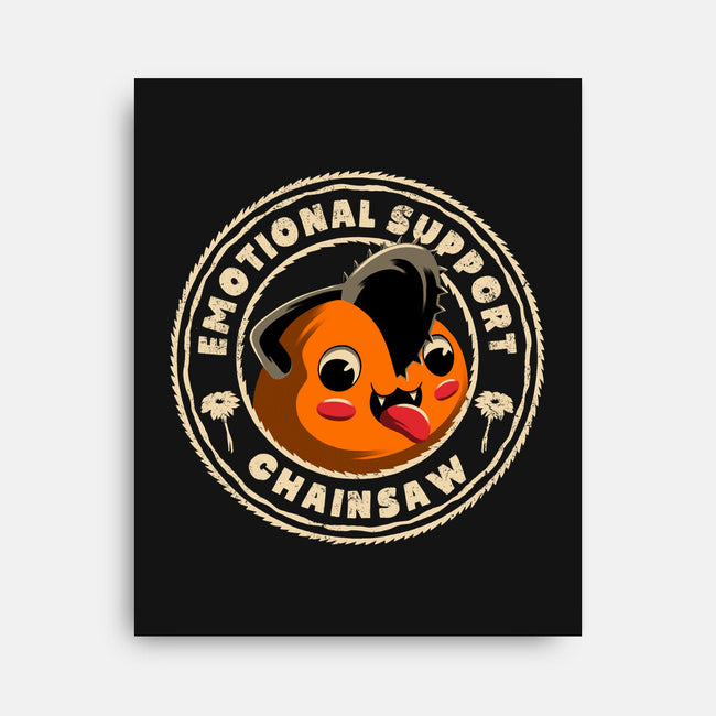 Emotional Support Chainsaw-None-Stretched-Canvas-rmatix