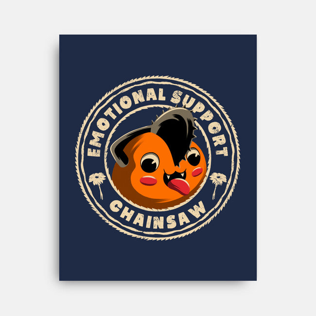 Emotional Support Chainsaw-None-Stretched-Canvas-rmatix