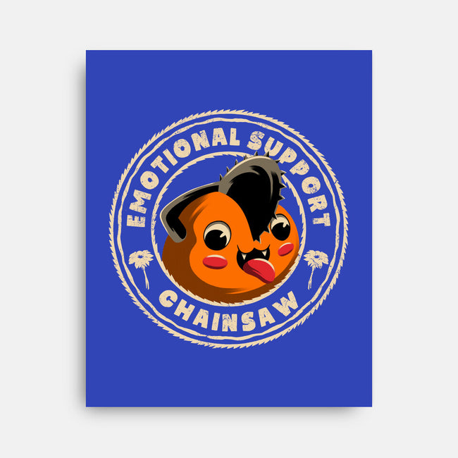 Emotional Support Chainsaw-None-Stretched-Canvas-rmatix