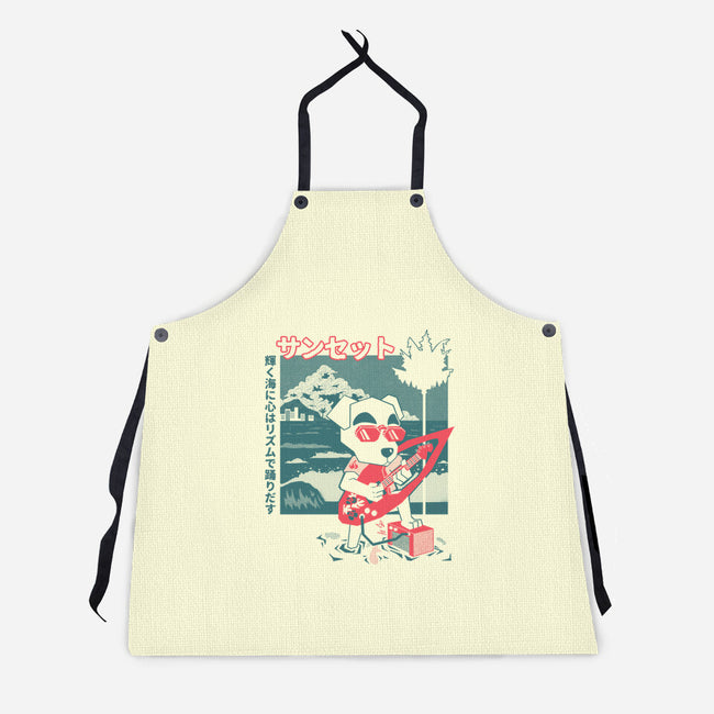 Sunset Strings-Unisex-Kitchen-Apron-Heyra Vieira