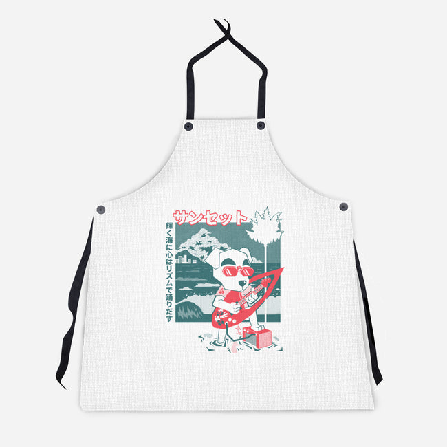 Sunset Strings-Unisex-Kitchen-Apron-Heyra Vieira