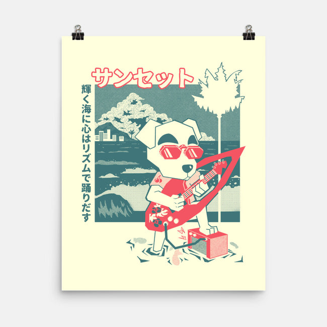 Sunset Strings-None-Matte-Poster-Heyra Vieira