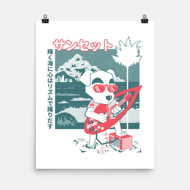 Sunset Strings-None-Matte-Poster-Heyra Vieira