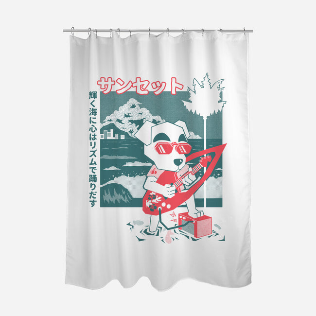 Sunset Strings-None-Polyester-Shower Curtain-Heyra Vieira