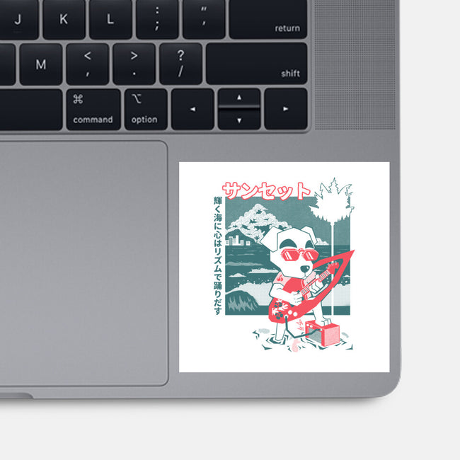 Sunset Strings-None-Glossy-Sticker-Heyra Vieira