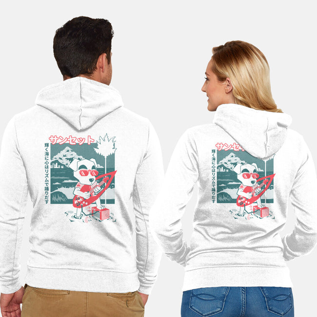Sunset Strings-Unisex-Zip-Up-Sweatshirt-Heyra Vieira