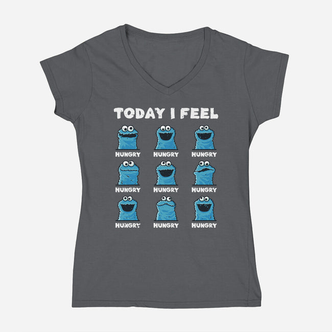 I Feel Hungry-Womens-V-Neck-Tee-retrodivision