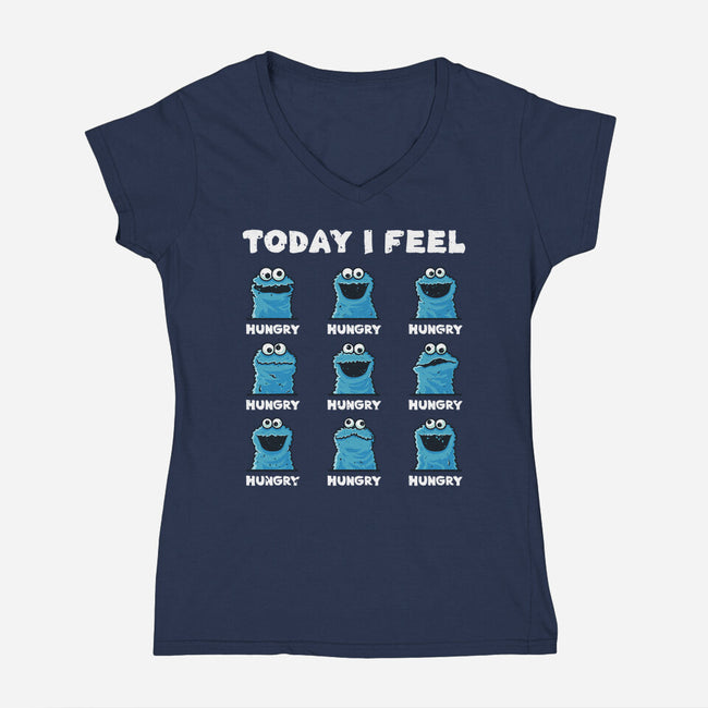 I Feel Hungry-Womens-V-Neck-Tee-retrodivision