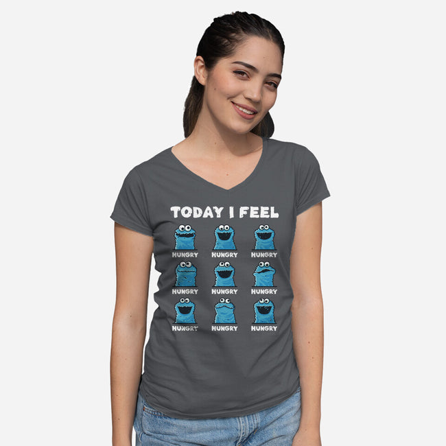 I Feel Hungry-Womens-V-Neck-Tee-retrodivision
