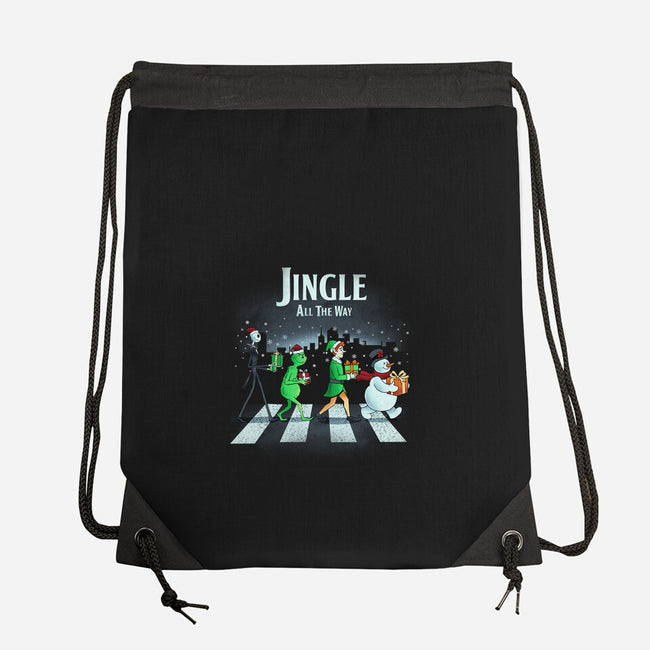 Jingle All The Way-None-Drawstring-Bag-dandingeroz