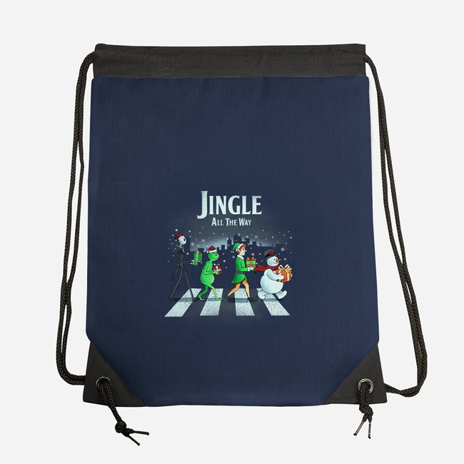 Jingle All The Way-None-Drawstring-Bag-dandingeroz