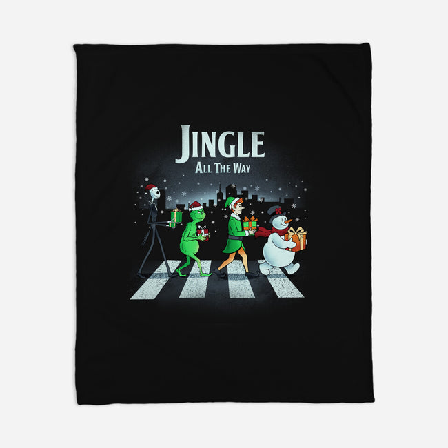 Jingle All The Way-None-Fleece-Blanket-dandingeroz