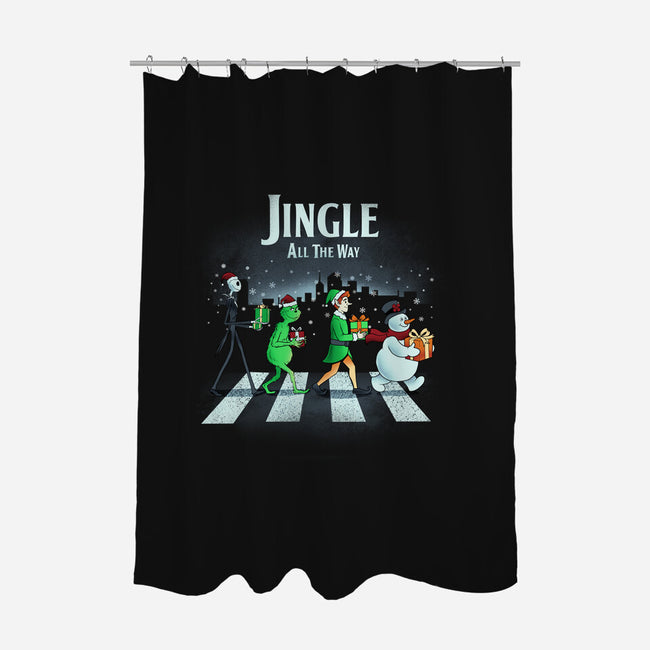 Jingle All The Way-None-Polyester-Shower Curtain-dandingeroz