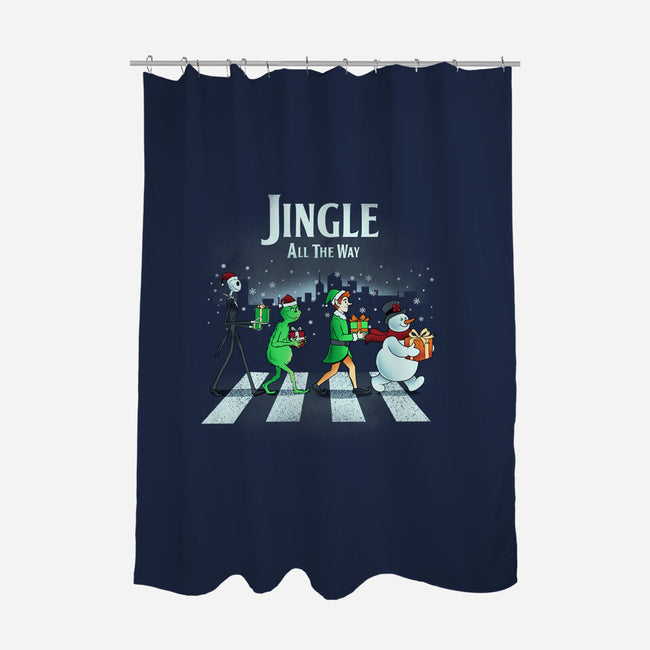 Jingle All The Way-None-Polyester-Shower Curtain-dandingeroz