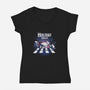 Holiday Knight-Womens-V-Neck-Tee-dandingeroz