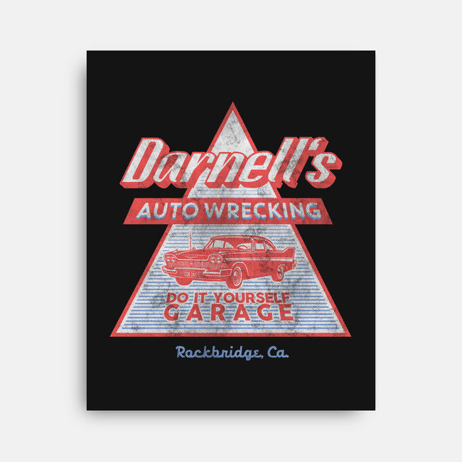 Darnell's Auto Wrecking-None-Stretched-Canvas-Arinesart
