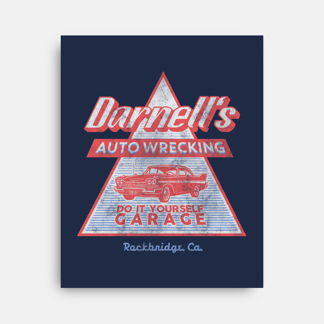 Darnell's Auto Wrecking-None-Stretched-Canvas-Arinesart