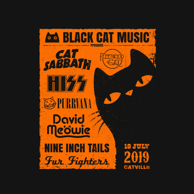 Black Cat Music Festival-None-Polyester-Shower Curtain-drbutler
