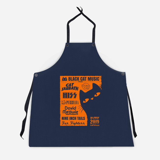 Black Cat Music Festival-Unisex-Kitchen-Apron-drbutler
