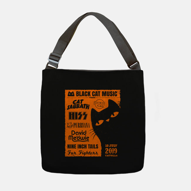 Black Cat Music Festival-None-Adjustable Tote-Bag-drbutler